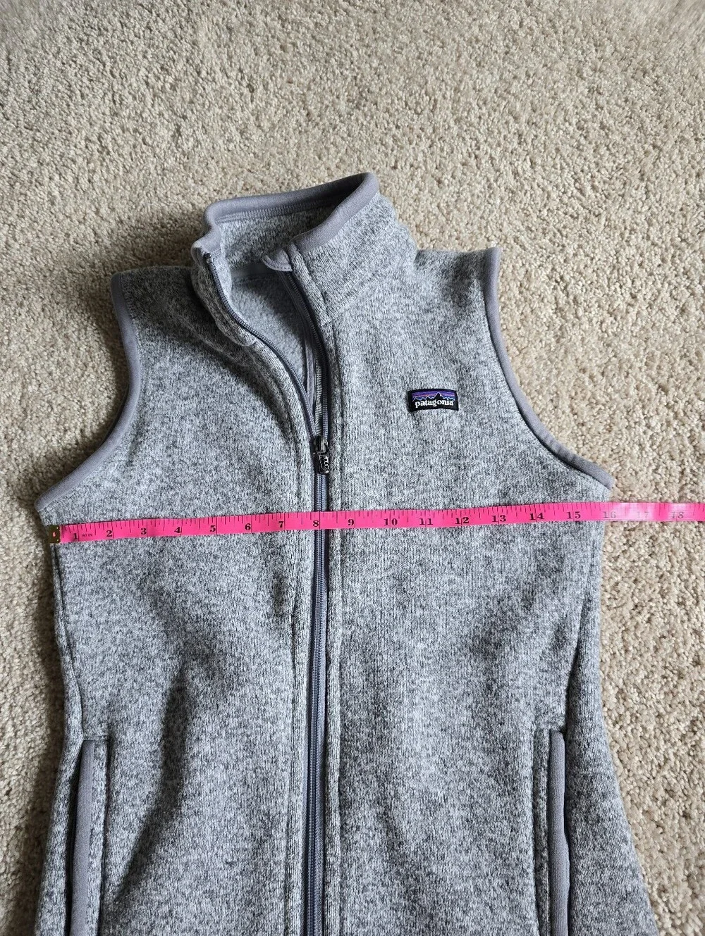 Patagonia Womens XS gray Full Zip Vest